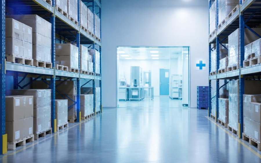 Centro de distribuição logístico moderno